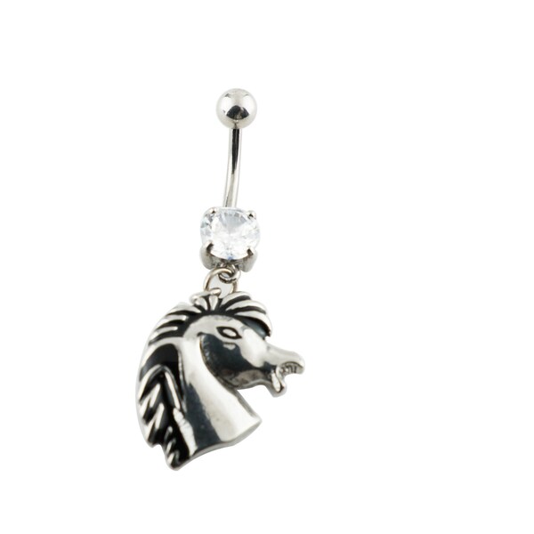 Horse Belly Ring Etsy