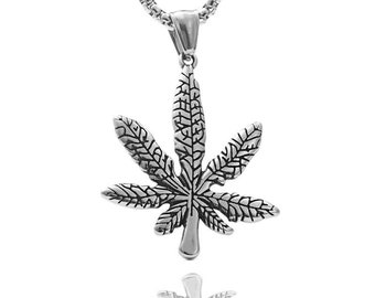 Maple Leaf Pendant, Maple Leaf Jewelry, Maple Leaf Necklace, Maple Leaf Charm, Mens Women Pendant Necklace