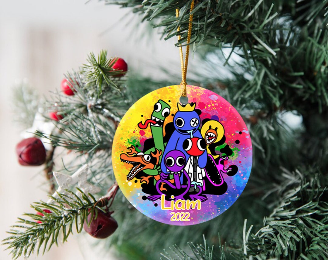 Personalized Rainbow Friends Ornament Rainbow Friends Etsy