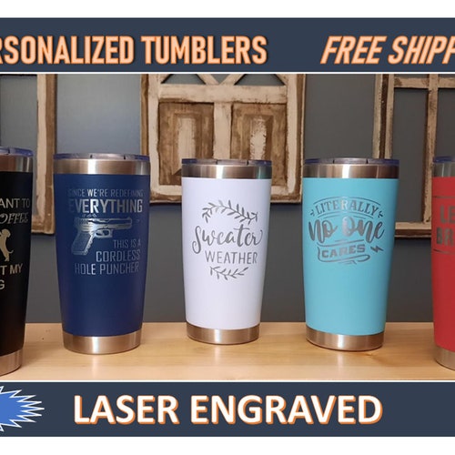 Engraved Tumblers and Mugs Personalized to Fit Every Need. Etsy