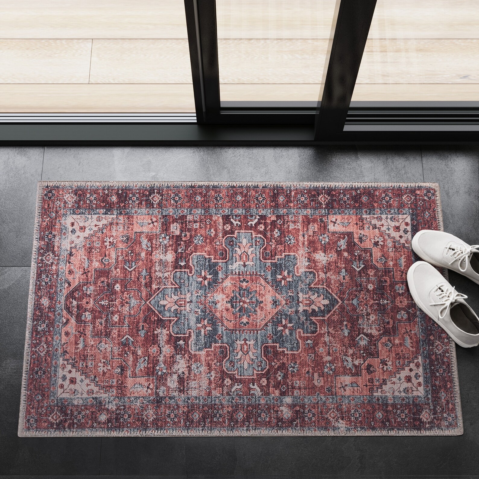 Adiva Rugs Machine Washable Area Rug for Living Room Bedroom Etsy