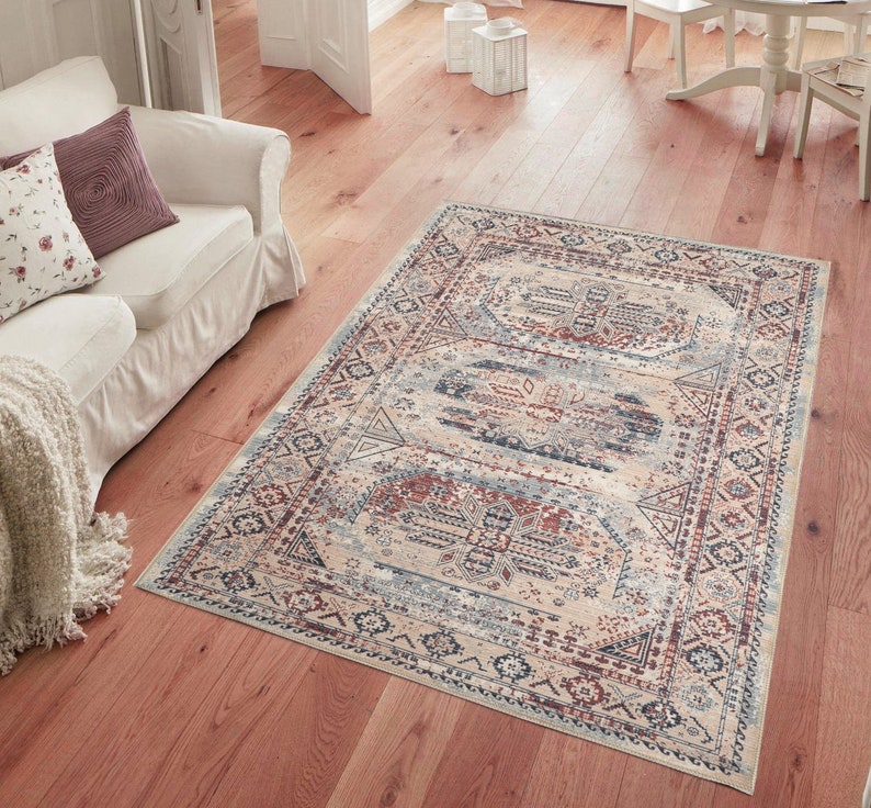 Adiva Rugs Machine Washable Area Rug for Living Room Bedroom Etsy