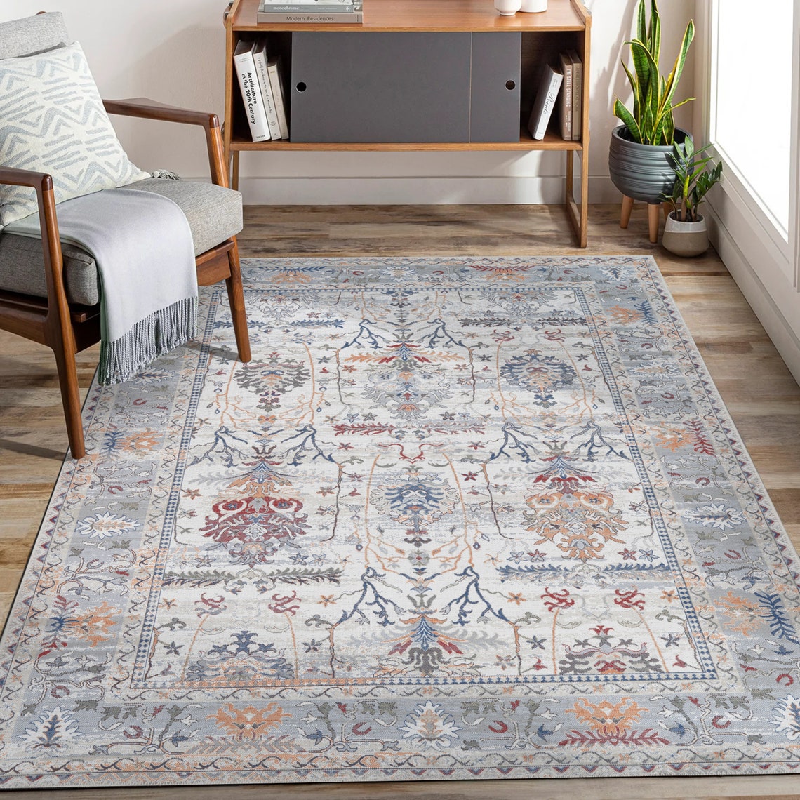 Adiva Rugs Machine Washable Area Rug for Living Room Bedroom Etsy