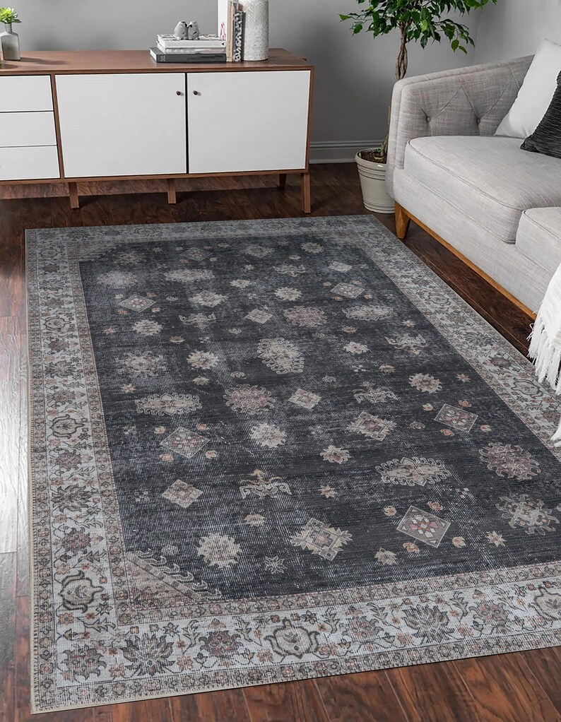 Adiva Rugs Machine Washable Area Rug for Living Room Bedroom Etsy