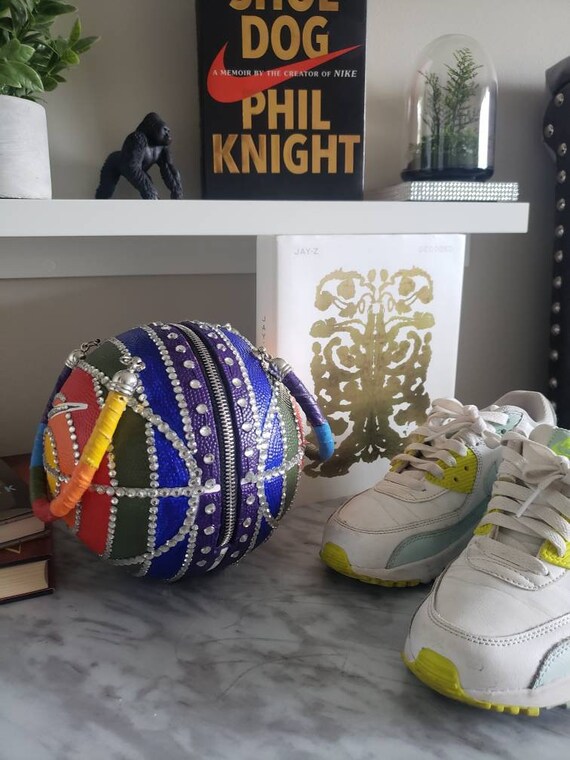 crystal basketball purse