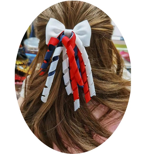 30PCS Baby Girls Hair Ties With Bows Ribbon Curly Korker Hair Bows