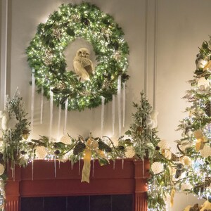 50' CONNECTABLE CLUSTER TWINKLE Light Garland w/ 1,500 Warm White Lights on Green Wire afbeelding 7