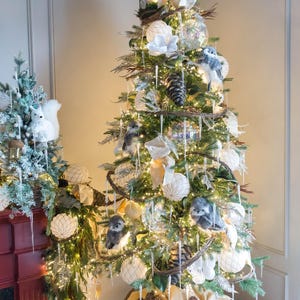 50' CONNECTABLE CLUSTER TWINKLE Light Garland w/ 1,500 Warm White Lights on Green Wire afbeelding 10
