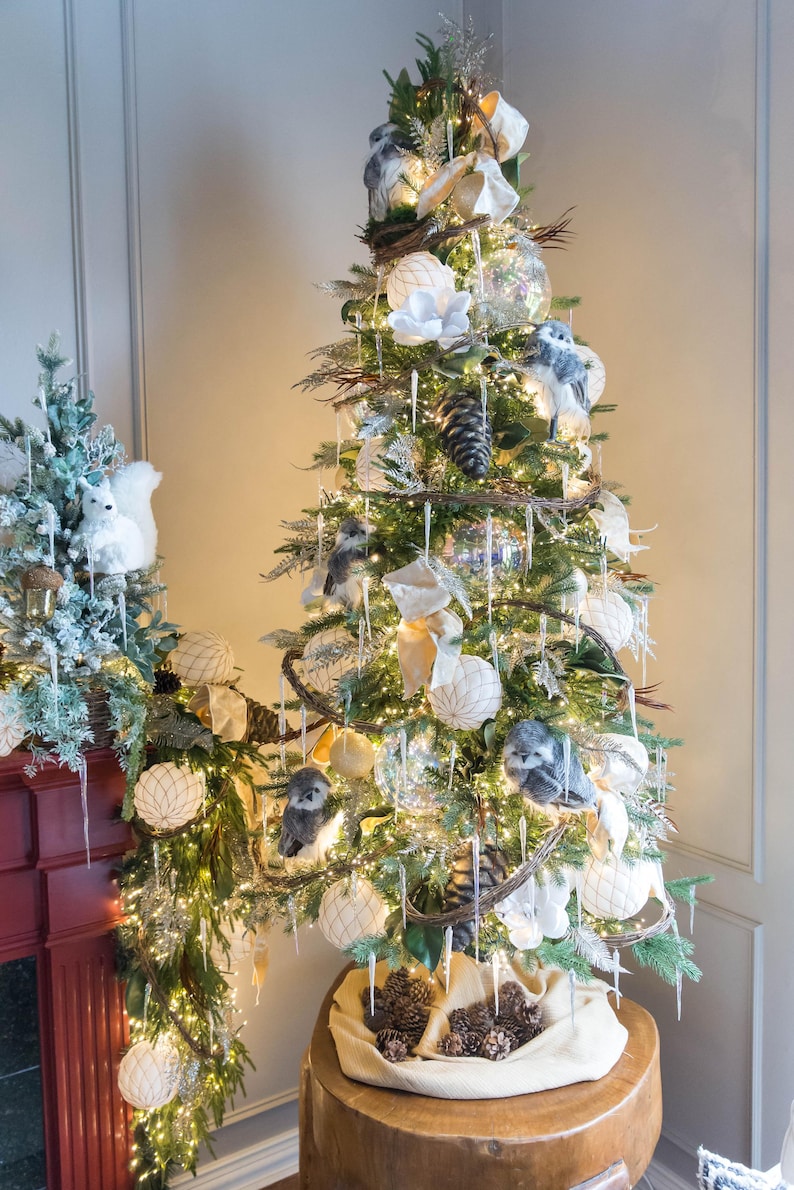 50' CONNECTABLE CLUSTER TWINKLE Light Garland w/ 1,500 Warm White Lights on Green Wire afbeelding 10