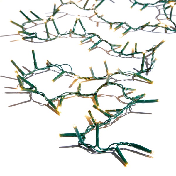 6 Snake Light Garlands on 73.8' Green Wire 1,000 Warm White LED Lights Each Strand - Christmas Lights - Holiday Decor