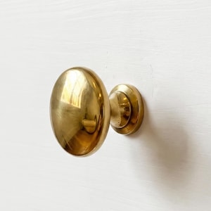 Unlacquered Brass Ball Cabinet Knob