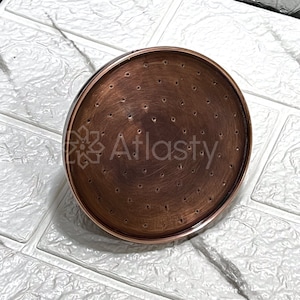Dark Copper Round Rain Shower Head - Handcrafted Luxury for Your Bathroom