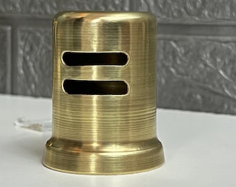 Unlacquered Brass Dishwasher Air Gap Cover, Golden color
