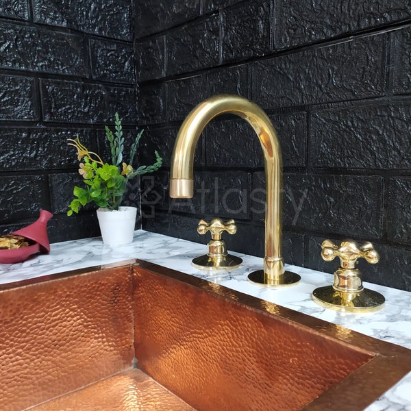 Antique Bathroom Faucet 3 Hole - Etsy