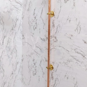 Unlacquered Brass & Copper Shower System with Rain Shower, Solid Vintage Copper Shower