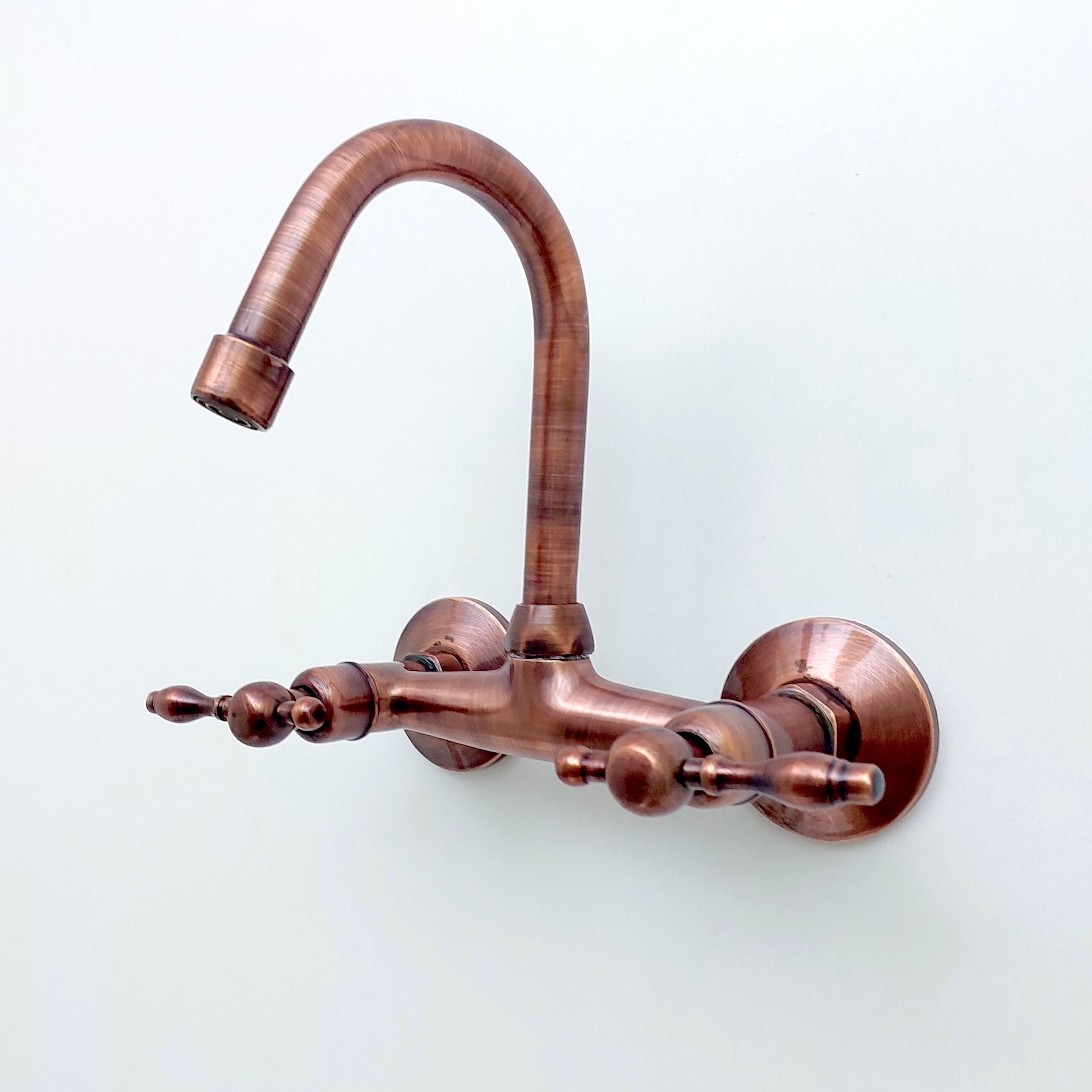 2025 お歳暮【公式】 - 人気ブランド Copper Copper Vintage Faucet, Gooseneck Faucet, Mount Wall 工芸品