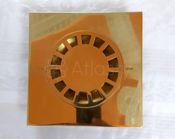 Square Shower Drain made of Solid Brass