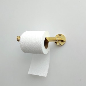 Solid Brass Toilet Paper Holder For Bathroom, Brass Wall Mount Toilet Roll Holder