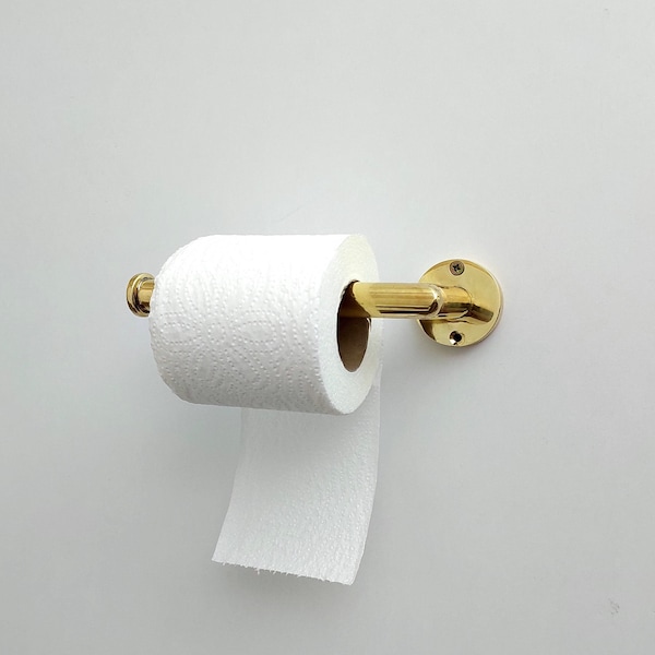 Solid Brass Toilet Paper Holder For Bathroom, Brass Wall Mount Toilet Roll Holder