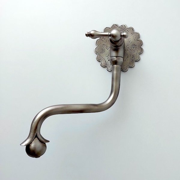 Antique Nickel Kitchen Faucet - Etsy