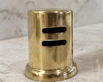 Unlacquered Brass Dishwasher Air Gap Cover