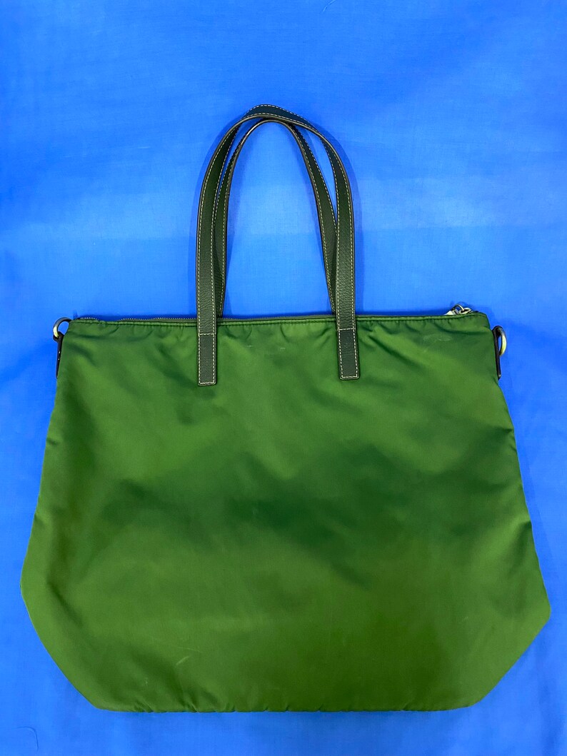 Prada Green Tote/crossbody Bag Etsy