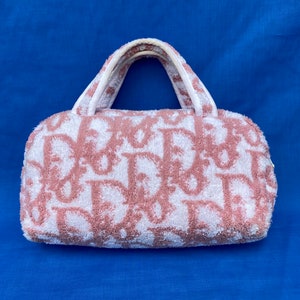 Dior Pink Terry Cloth Towel Bag Etsy
