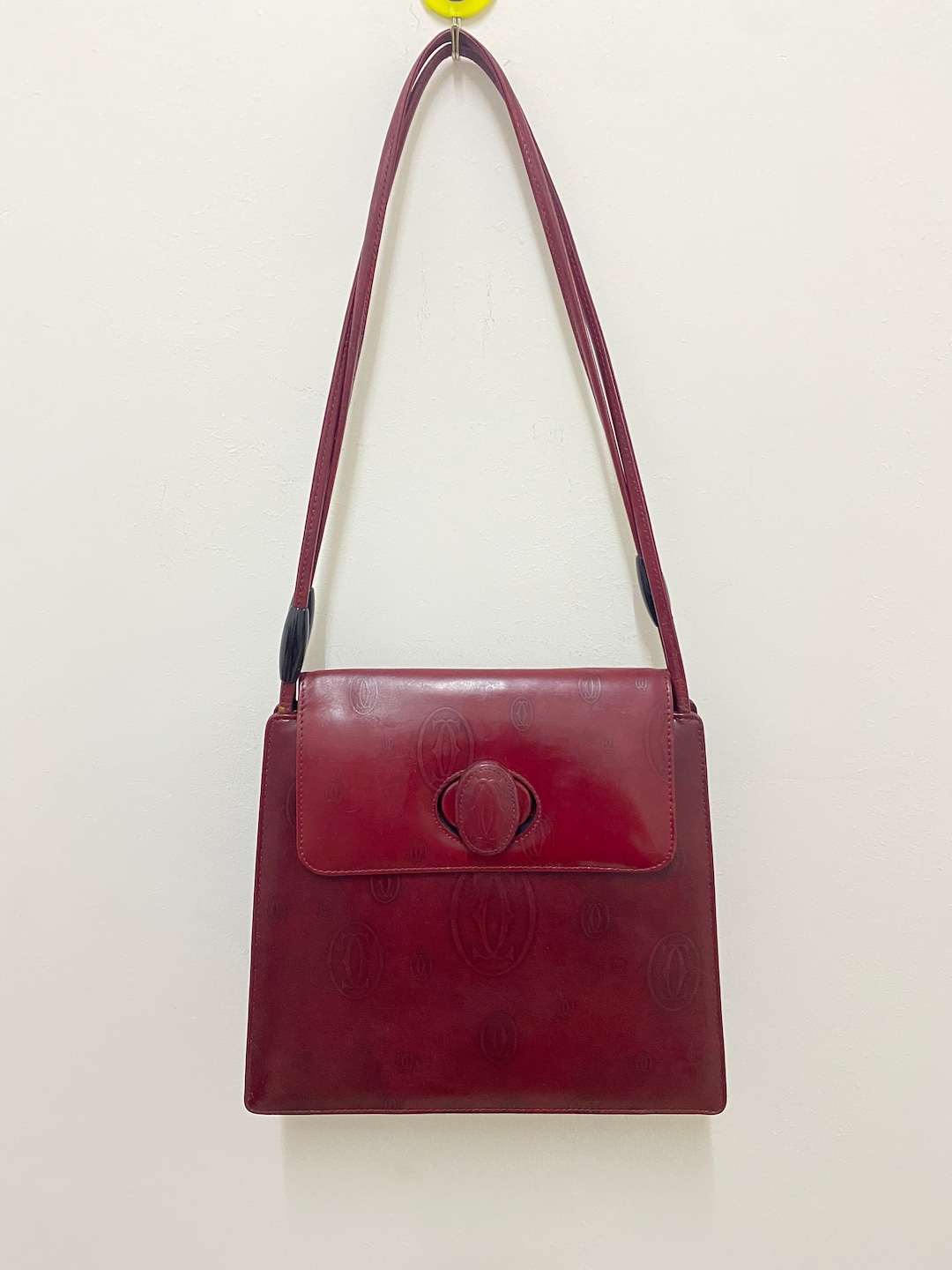 カルティエ Cartier ショルダーバッグ バーガンディ