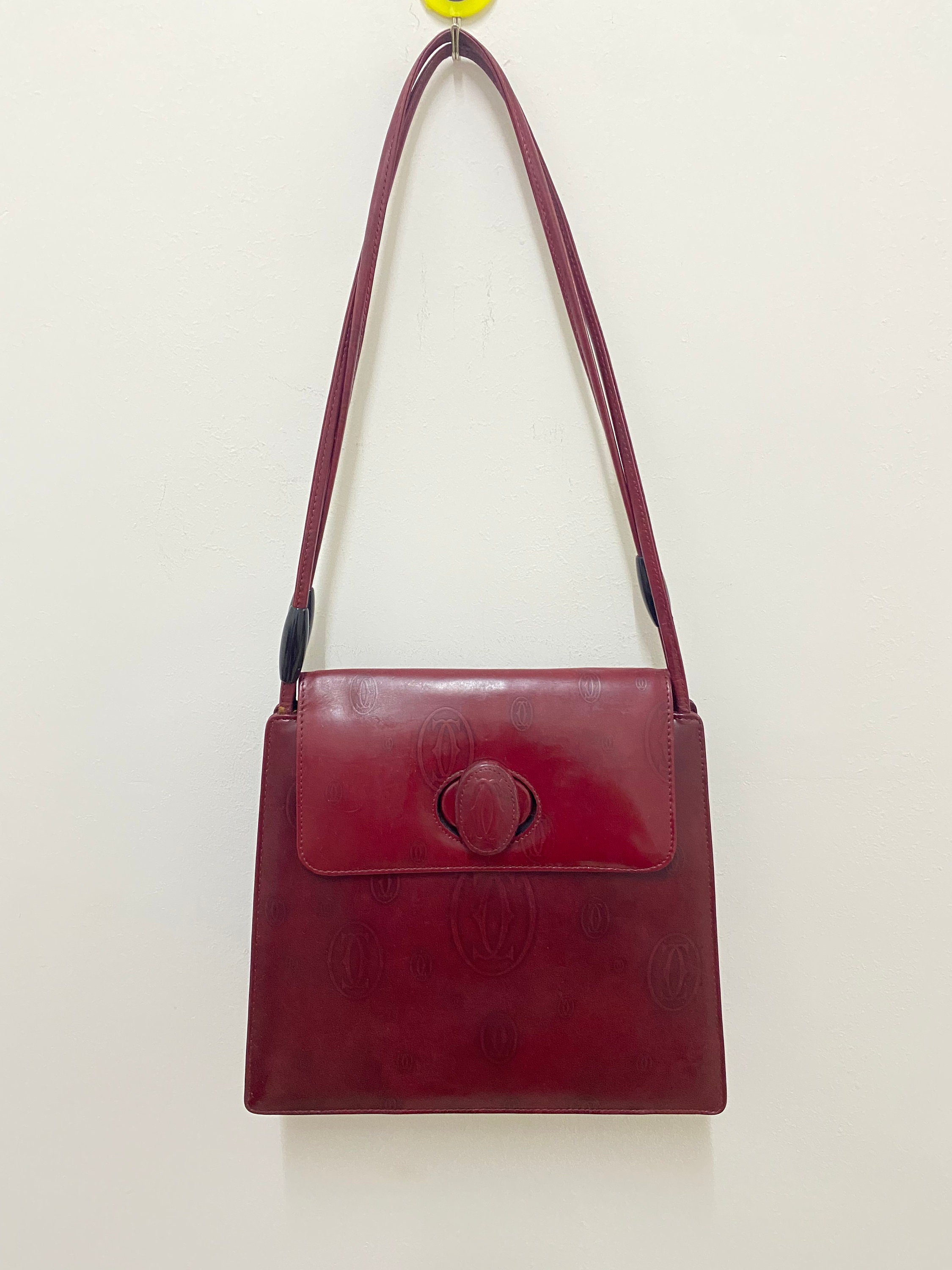 Womens Cartier red Mini Leather C de Cartier Chain Bag | Harrods #  {CountryCode}