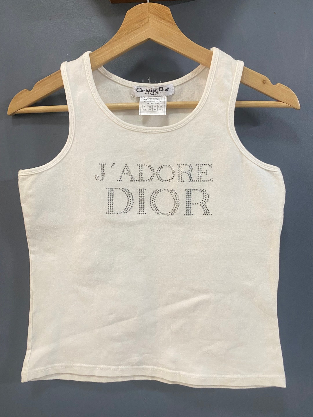 Christian Dior Top Tank - Etsy Christian Dior Top Tank - Etsy