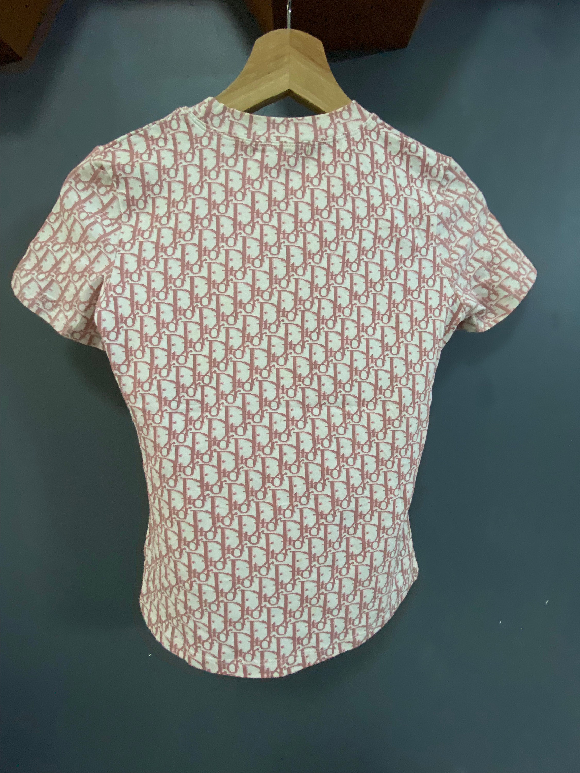 豊富なギフト Pink Monogram Dior Christian Vintage T-shirt Etsy - トップス