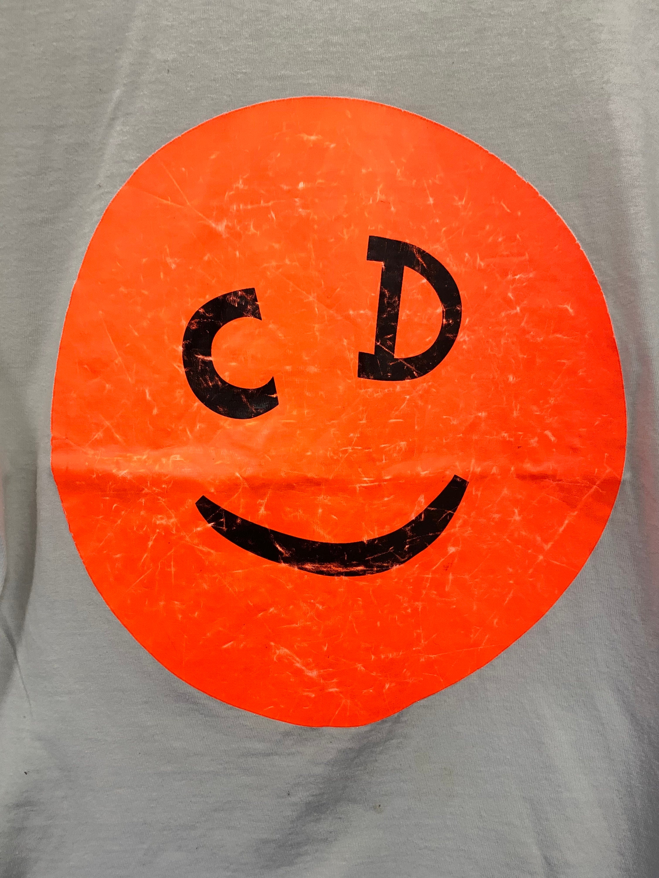 Christian Dior　スマイル　Tシャツ Christian Dior Smiley Face Logo T-shirt - Etsy
