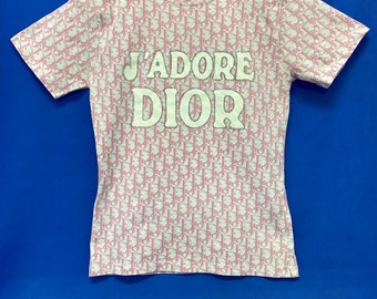 Christian Dior by John Galliano Pink Trotter Logo Shirt