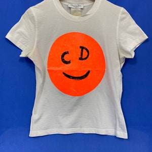 Christian Dior Smiley Face Logo T-Shirt