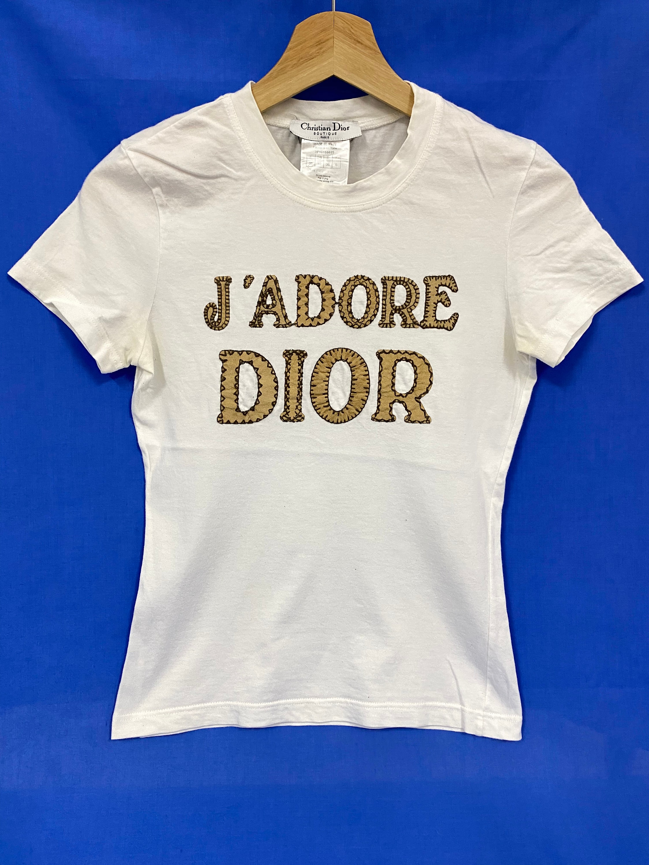 White T Shirt Dior Vintage Tee Shirt J'adore Dior