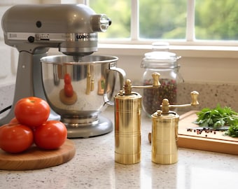 Macinapepe turco in ottone fatto a mano: macinaspezie manuale in ottone fatto a mano