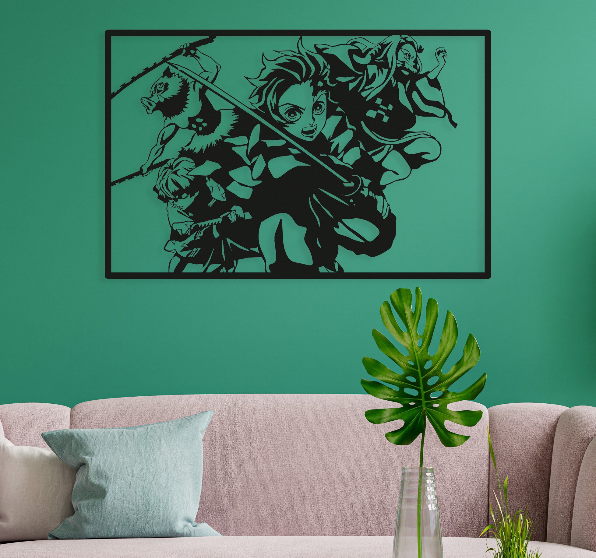 Anime Metal Wall Art Anime Poster Anime Decal Anime Figures Etsy UK
