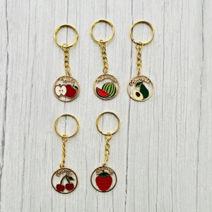 Fruit Keychains / Fruit Charm / Fruit Keychain / Food Keychain / Keychain Accessories / Fruit Accessories