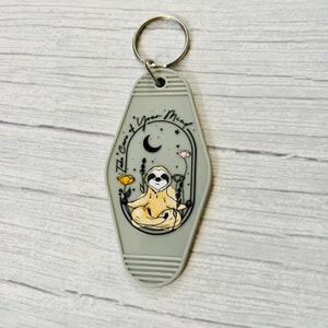 Take Care of Your Mind Motel Keychain / Mental Health Motel Keychain /  Cute Motivational Motel Keychain / Motel Keychain