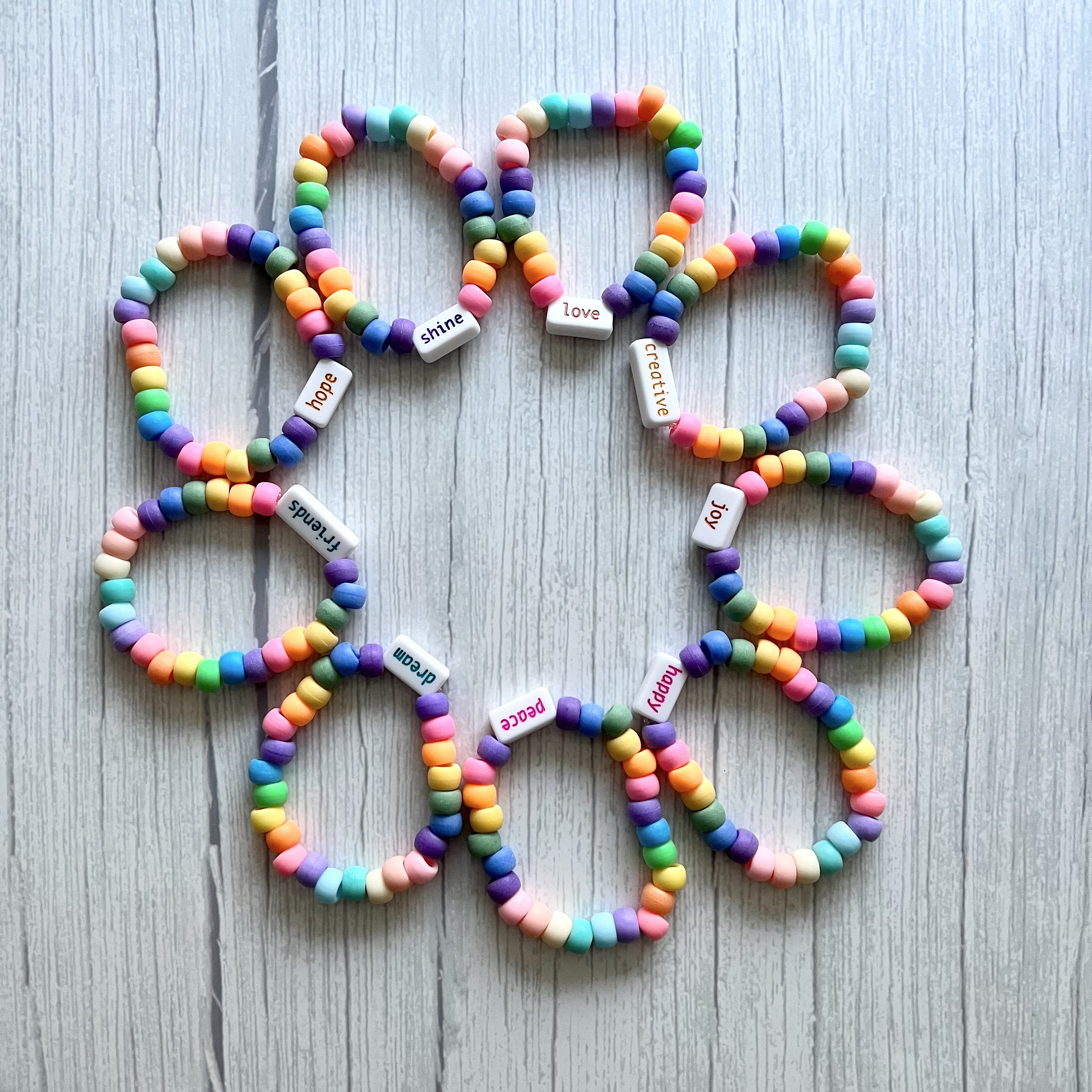 rainbow #aesthetic #beads #ponybeads #neon #colorful