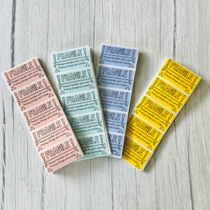 Fragile / Handle with Care / Small Shop Stickers / Packaging Labels / Packaging Stickers / 2.25&quot;*1.25&quot; Sticker / Fragile Label
