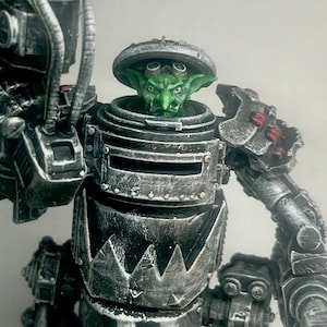 Geschilderde miniaturen/Goblin War Machine/Robot/Kitbashed Ork/Space Warrior/Killteam