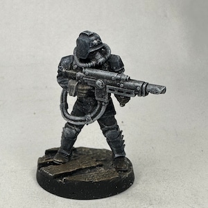 Painted Miniature, Death Corps, Space Soldier, Stationforge, Guardsman, Infantry, Killteam