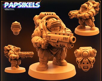 Papsikels Miniatures/Rabutan Space Assaulter A/Cyberpunk/Shadowrun/Killteam
