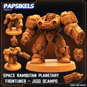Papsikels Miniatures/Space Rabutan Planetary Frontliner Jego Ocampo/Cyberpunk/Shadowrun/Killteam