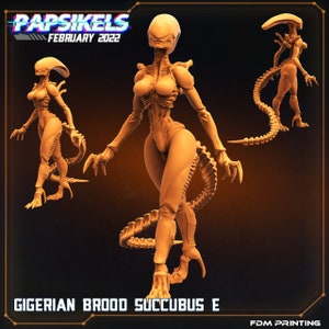 Papsikels Miniatures/Gigerian Brood Succubus E/Cyberpunk/Shadowrun/Killteam