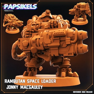 Papsikels Miniatures/Rambutan Space Loader Jonny McGauley/Cyberpunk/Shadowrun/