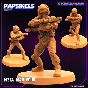 Papsikels Miniatures/META_MAN_FOUR/Cyberpunk/Shadowrun/Killteam