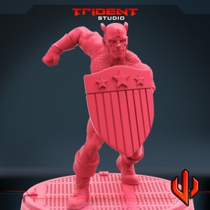 Trident Studio/Captain Hero C/custom fan art/Crisis Protocol