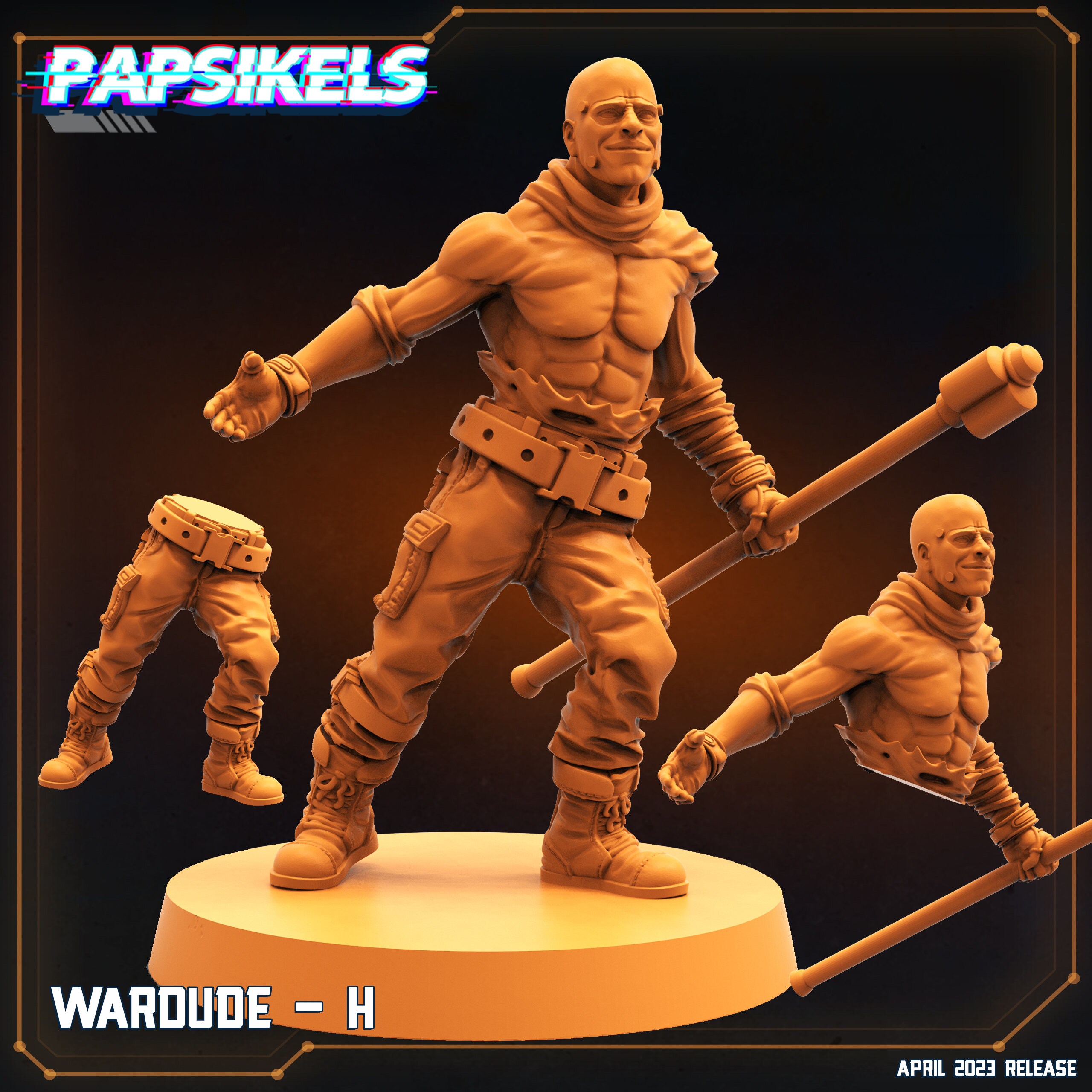 Papsikels Miniatures/War Dude H/Cyberpunk/Shadowrun/Killteam